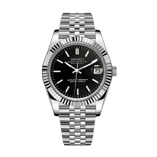 Seiko Mod Datejust Negro