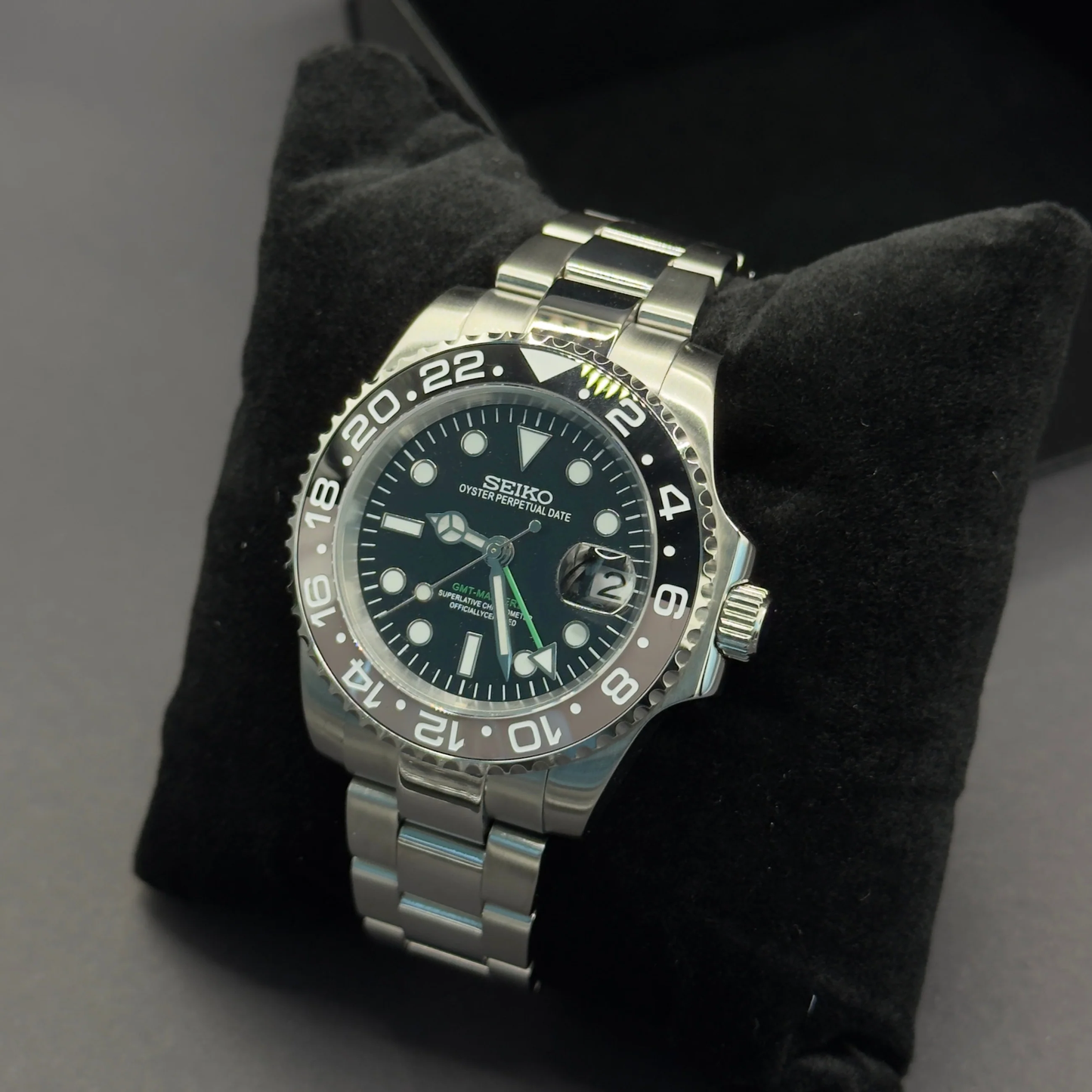 Seiko Mod GMT Master II "Bruce Wayne"