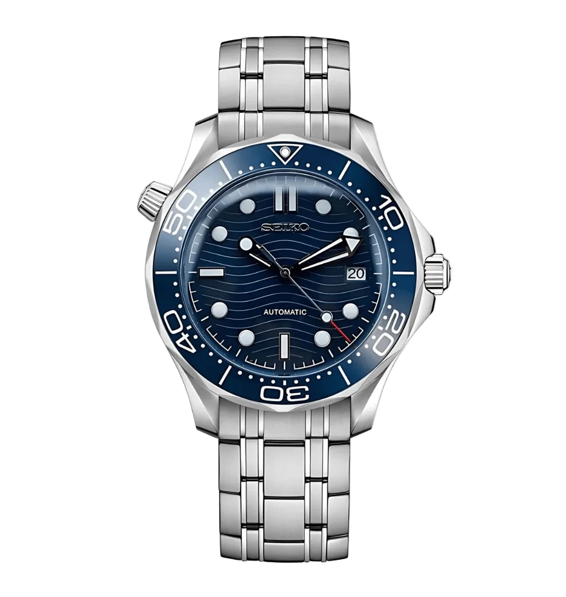 Seiko Mod Seamaster Dark Blue